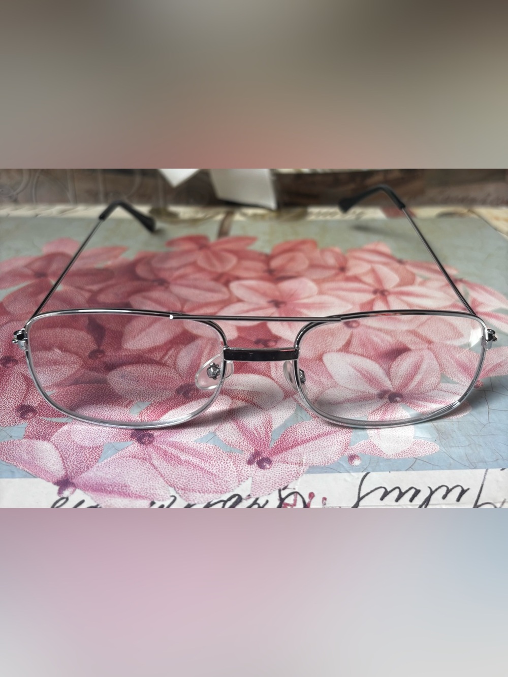 VTG Men's Silver Metal Aviator Glasses - Classic Style PD-62 +/-2mm +2.50